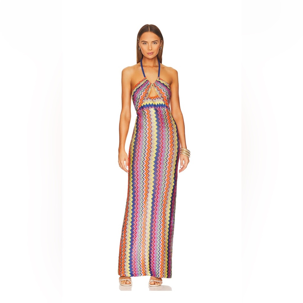 Alexis Vedette Maxi Dress in Sunrise, size Medium